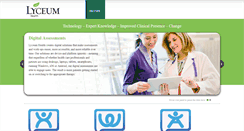 Desktop Screenshot of lyceumhealth.com