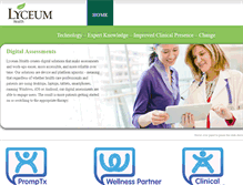 Tablet Screenshot of lyceumhealth.com